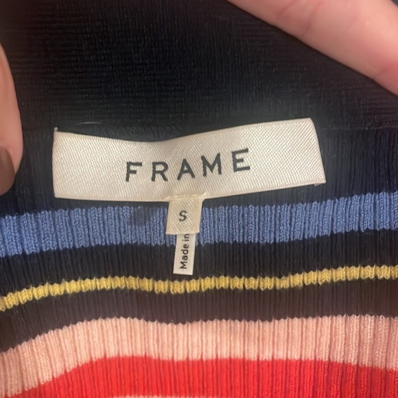 FRAME Off-shoulder striped sweater - Picture 3 of 5